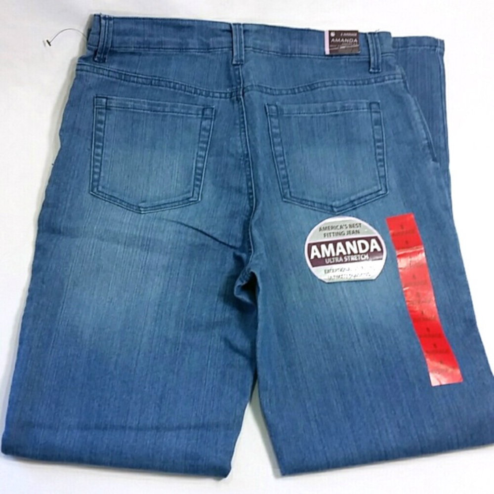 Gloria Vanderbilt Jeans High Waisted Blue Amanda - Picture 7 of 8